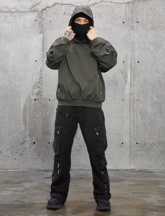 F2CE Nylon Zipper Functional Hoodie