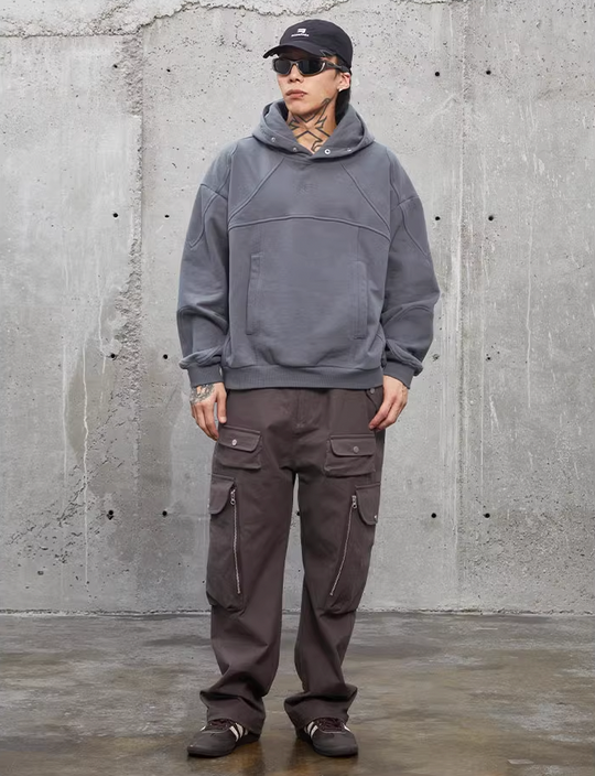 F2CE Logo Buttons Hoodie