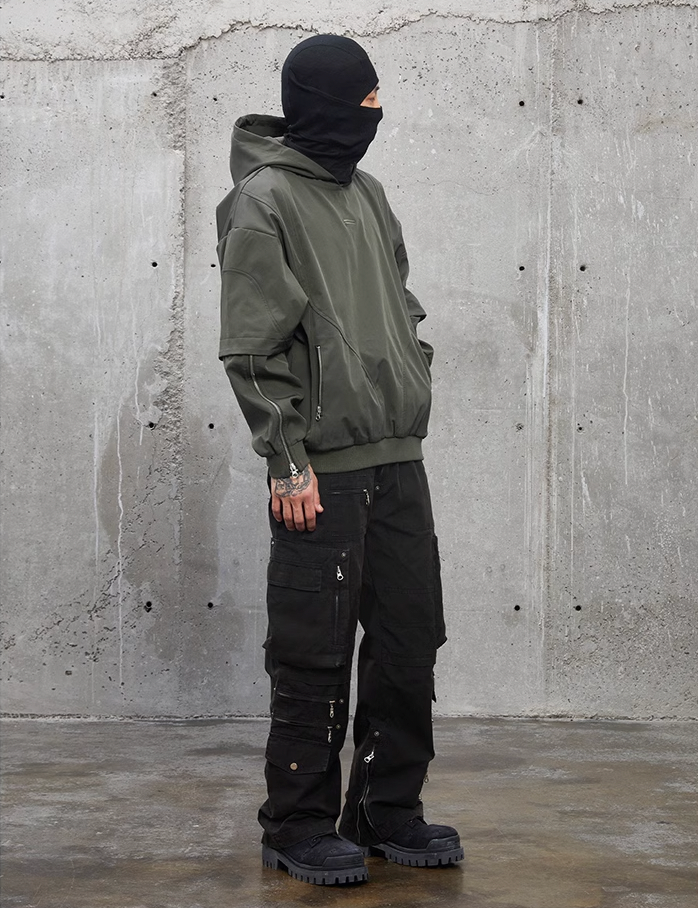 F2CE Multi Zipper Pockets Functional Work Cargo Pants