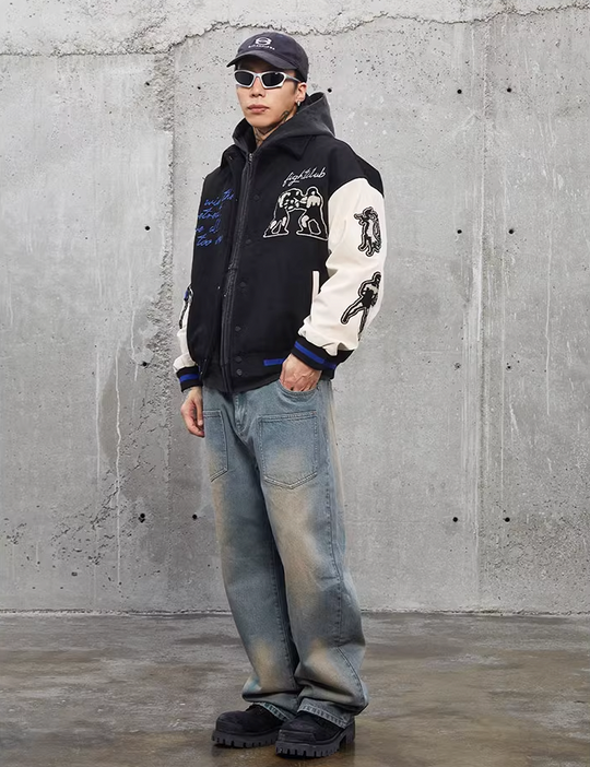 F2CE Vintage Wash Front Pockets Denim Jeans