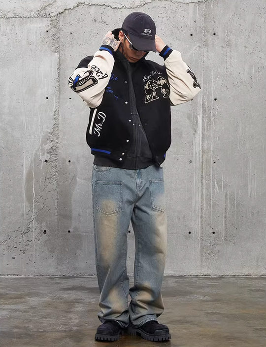 F2CE Vintage Wash Front Pockets Denim Jeans