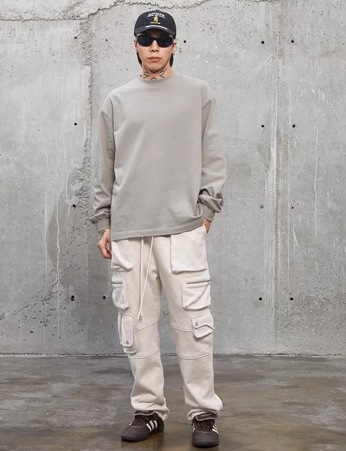 F2CE Functional Multi Zipper 3D Pockets Cargo Sweatpants