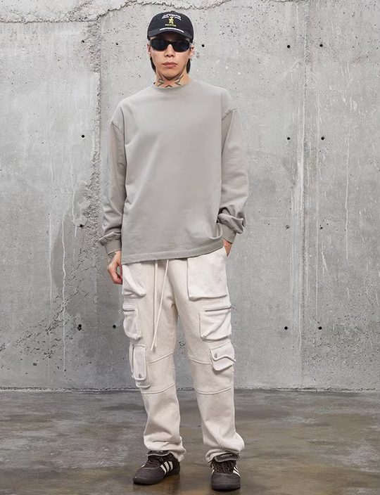 F2CE Functional Multi Zipper 3D Pockets Cargo Sweatpants