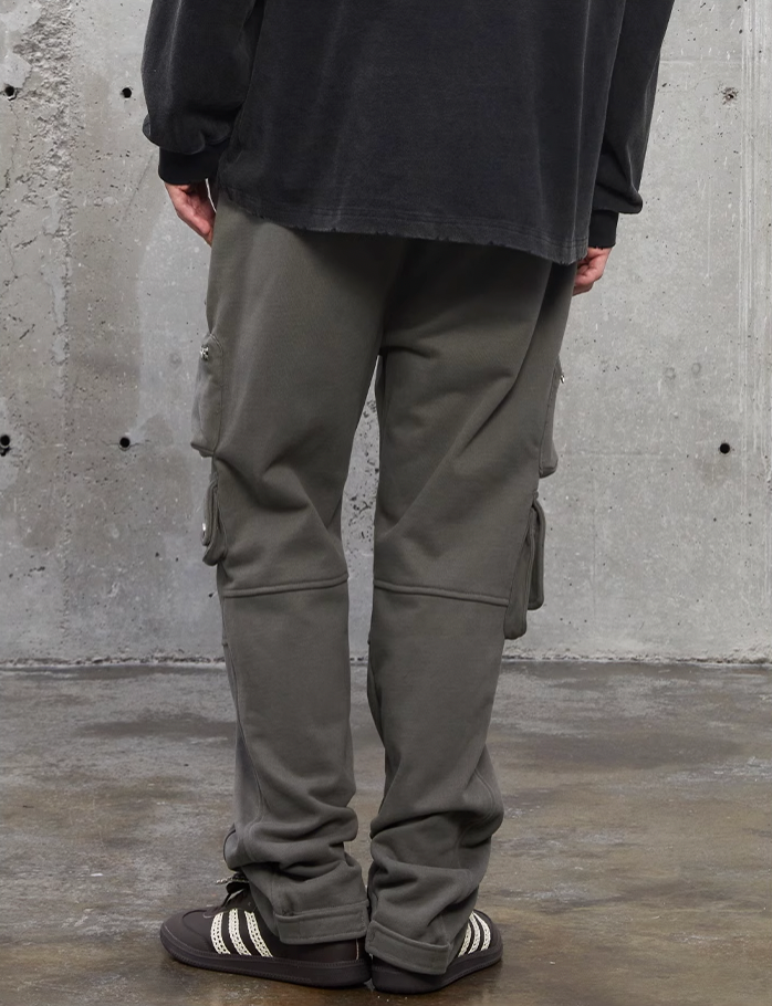 F2CE Functional Multi Zipper 3D Pockets Cargo Sweatpants