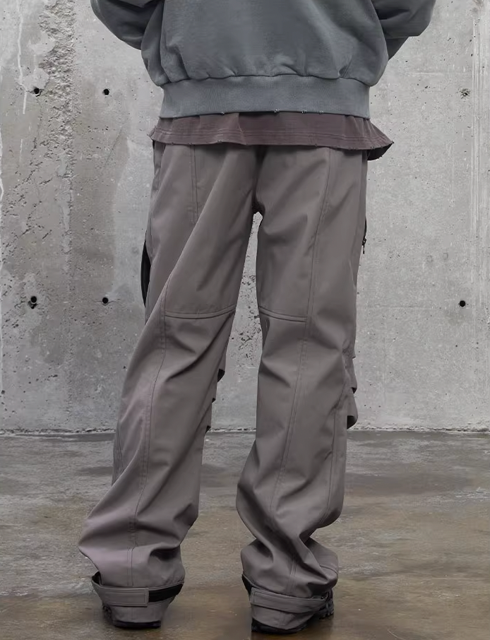 F2CE Nylon Knee Pleats Paratrooper Pants