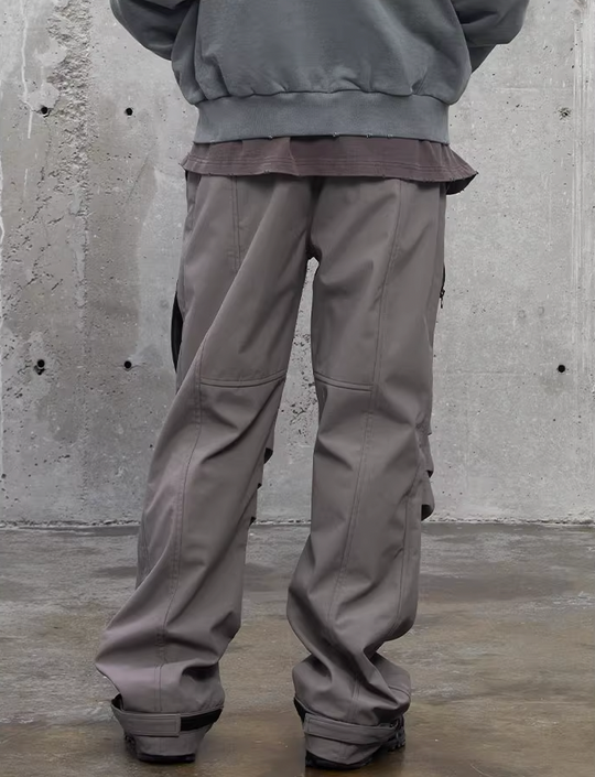 F2CE Nylon Knee Pleats Paratrooper Pants