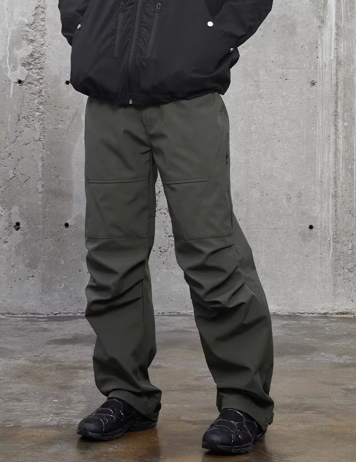 F2CE Nylon Knee Pleats Paratrooper Pants
