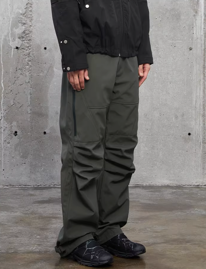 F2CE Nylon Knee Pleats Paratrooper Pants