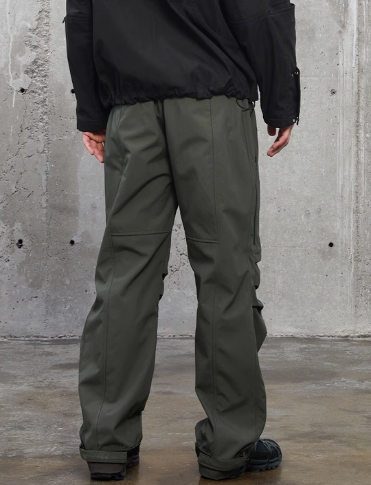 F2CE Nylon Knee Pleats Paratrooper Pants