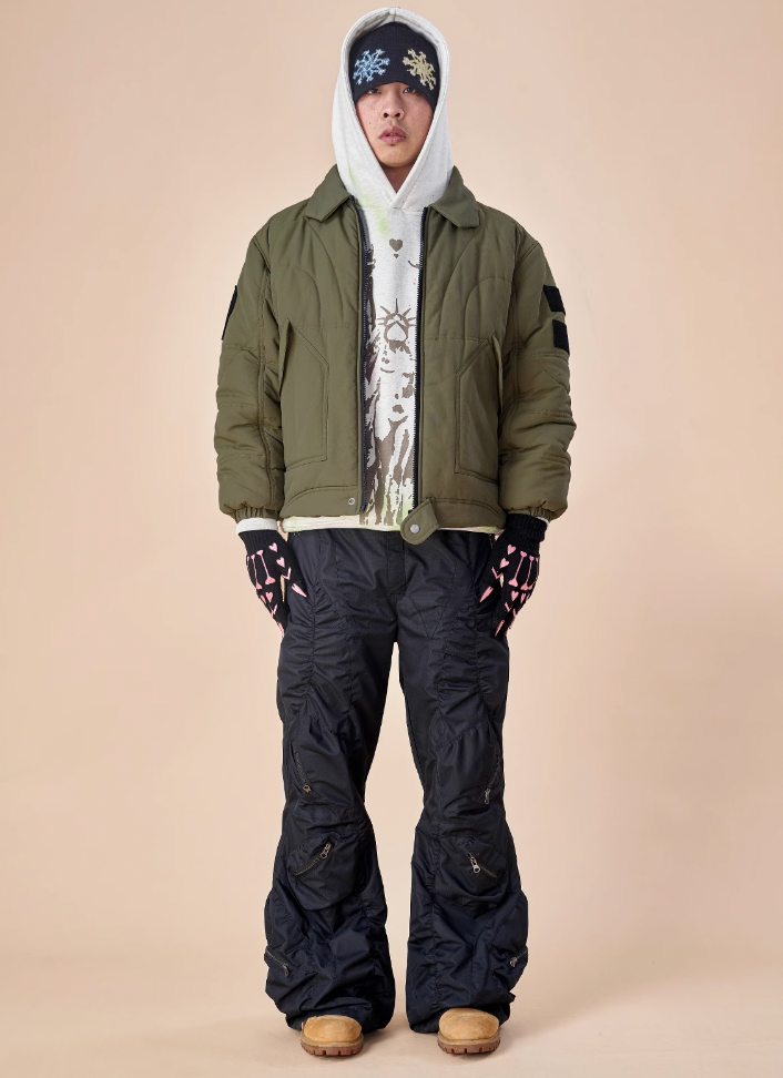 EVILKNIGHT(EK) Military Mecha Structured Interline Jacket