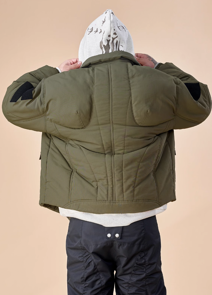 EVILKNIGHT(EK) Military Mecha Structured Interline Jacket