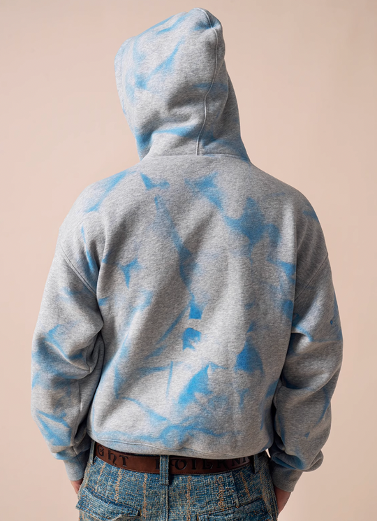 EVILKNIGHT(EK) Hand Painted Gradient Water Wave Printing Hoodie