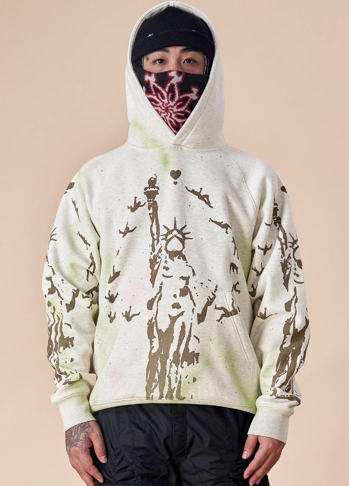 EVILKNIGHT(EK) Hand Splash Ink Spray Paint Hoodie