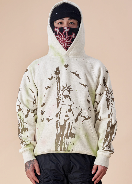 EVILKNIGHT(EK) Hand Splash Ink Spray Paint Hoodie