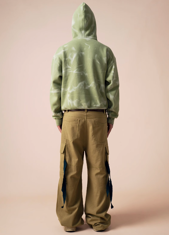 EVILKNIGHT(EK) Herringbone Pockets Work Cargo Pants