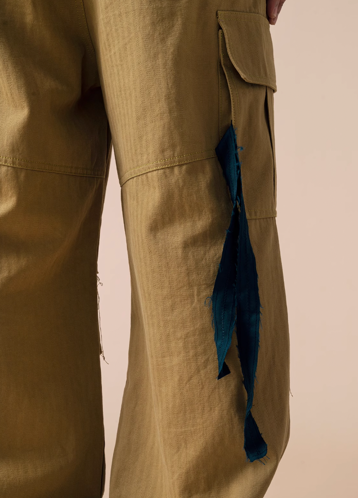 EVILKNIGHT(EK) Herringbone Pockets Work Cargo Pants