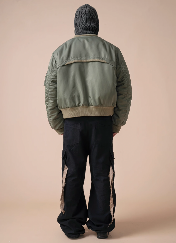 EVILKNIGHT(EK) Herringbone Pockets Work Cargo Pants