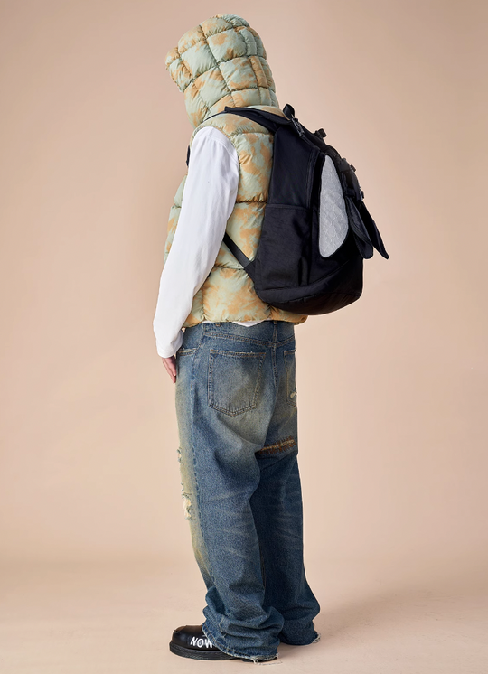 EVILKNIGHT(EK) Torn Holes Abrasive Patches Embroidery Denim Jeans