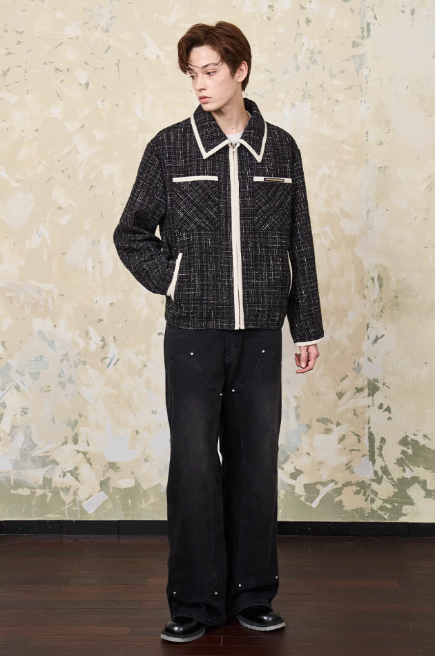 Harsh and Cruel Tweed Pockets Jacket