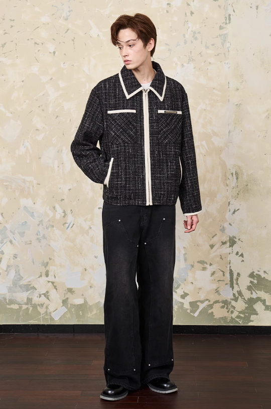 Harsh and Cruel Tweed Pockets Jacket