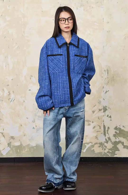 Harsh and Cruel Tweed Pockets Jacket