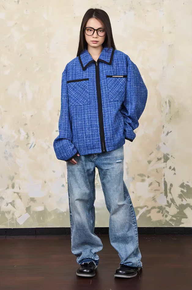 Harsh and Cruel Tweed Pockets Jacket