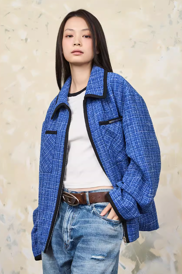 Harsh and Cruel Tweed Pockets Jacket