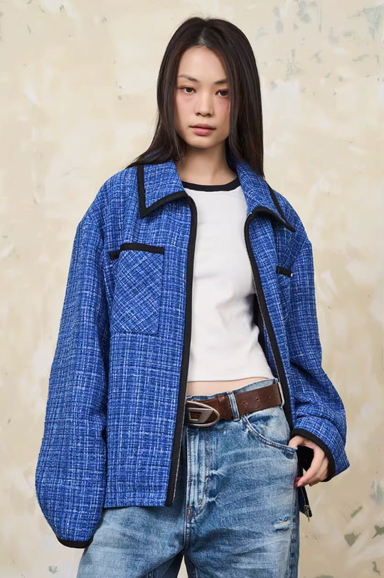 Harsh and Cruel Tweed Pockets Jacket