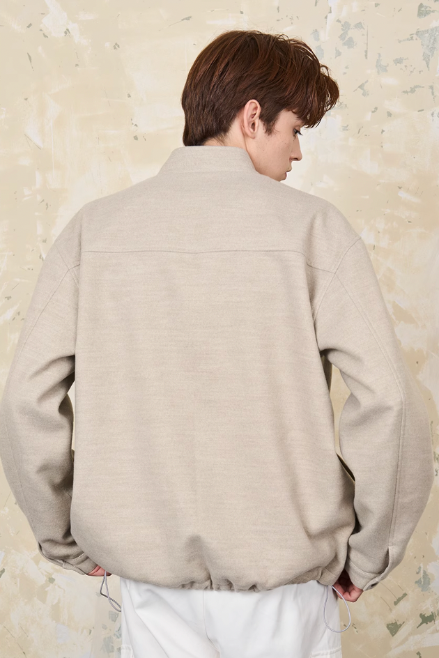 Harsh and Cruel Embroidered Collar Zipper Cardigan Jacket