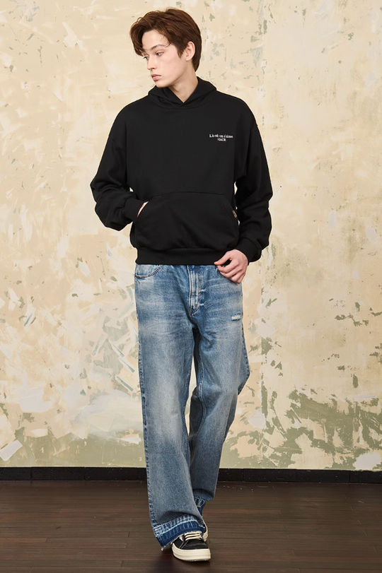 Harsh and Cruel Basic Embroidered Logo Hoodie