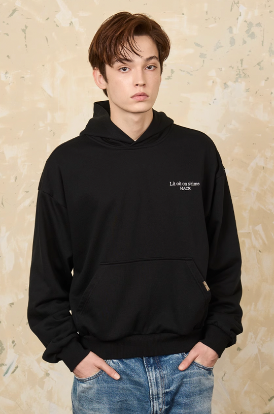 Harsh and Cruel Basic Embroidered Logo Hoodie