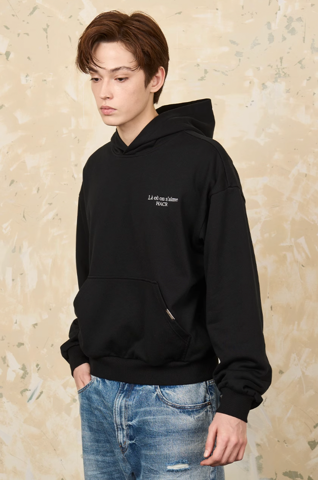 Harsh and Cruel Basic Embroidered Logo Hoodie