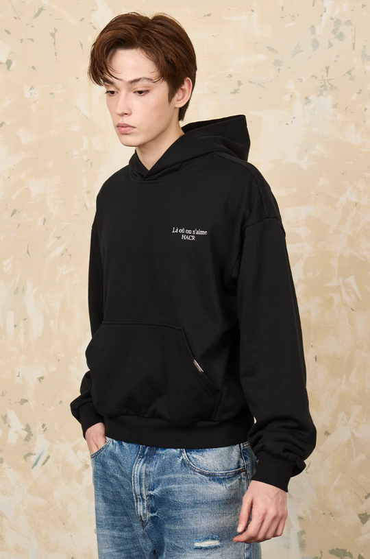 Harsh and Cruel Basic Embroidered Logo Hoodie