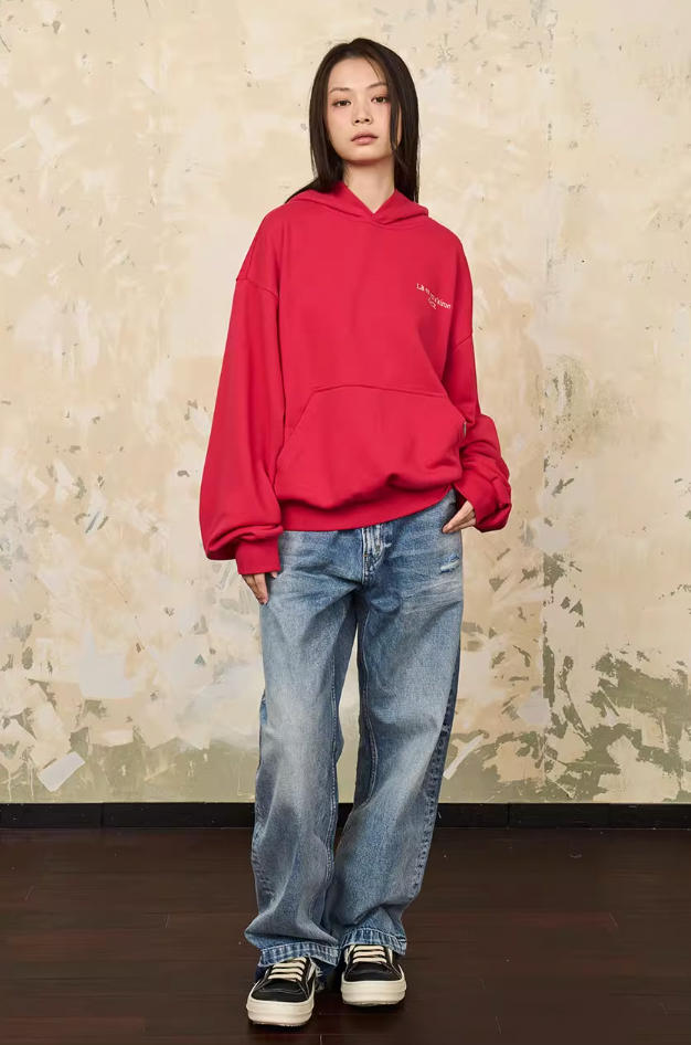 Harsh and Cruel Basic Embroidered Logo Hoodie