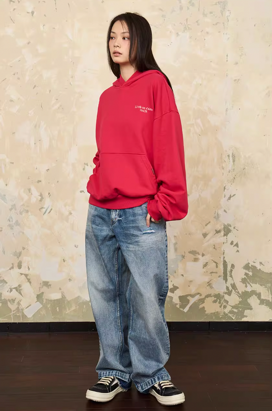 Harsh and Cruel Basic Embroidered Logo Hoodie