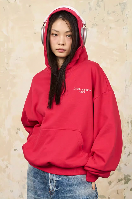 Harsh and Cruel Basic Embroidered Logo Hoodie