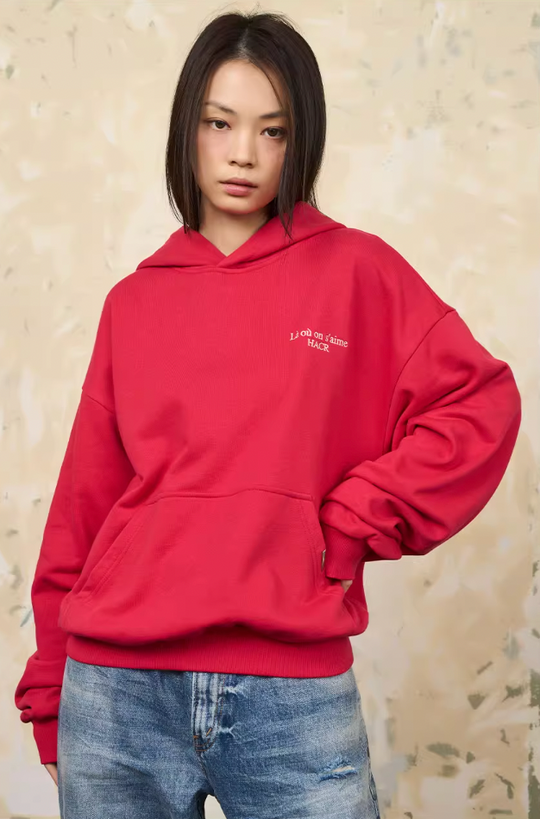 Harsh and Cruel Basic Embroidered Logo Hoodie