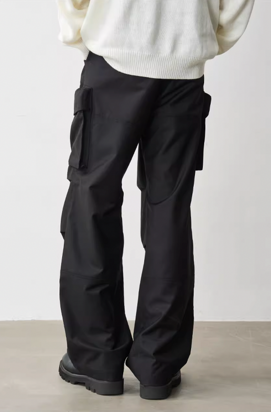 Harsh and Cruel Multi Pocket Knee Pleated Trousers
