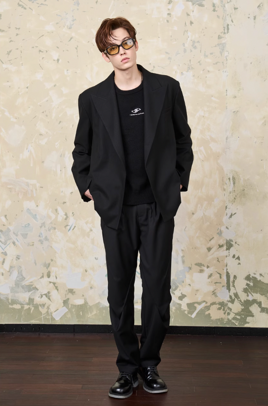 Harsh and Cruel Pleat Split & 3D Cut Suit Pants