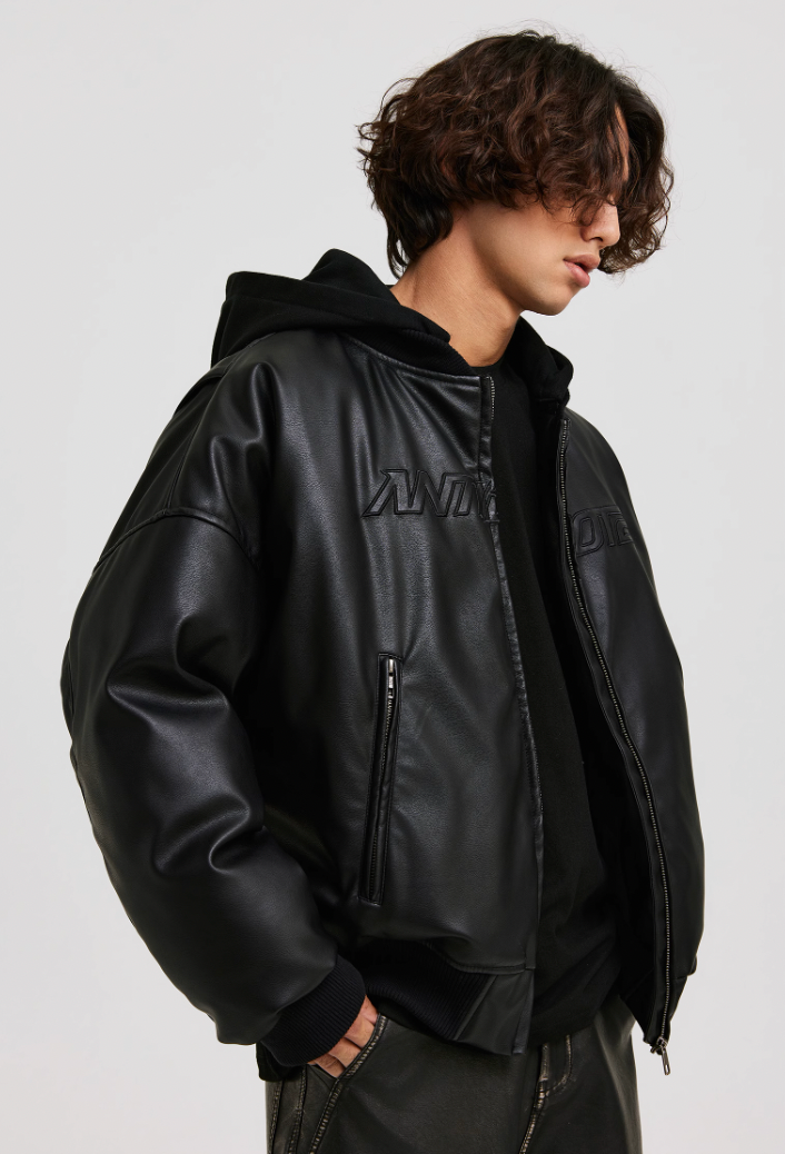 ANTIDOTE Detachable Hat Down Bomber Jacket