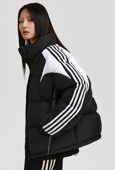 ANTIDOTE Contrast Color Stripe Down Jacket