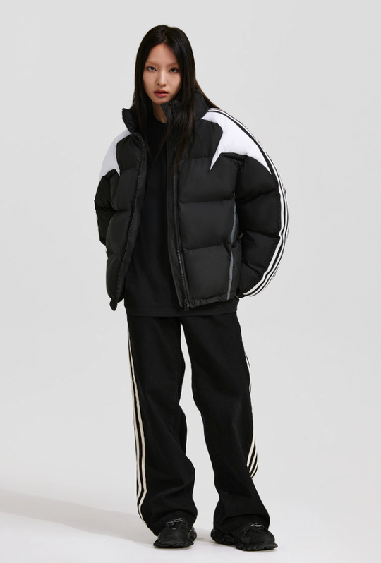 ANTIDOTE Contrast Color Stripe Down Jacket