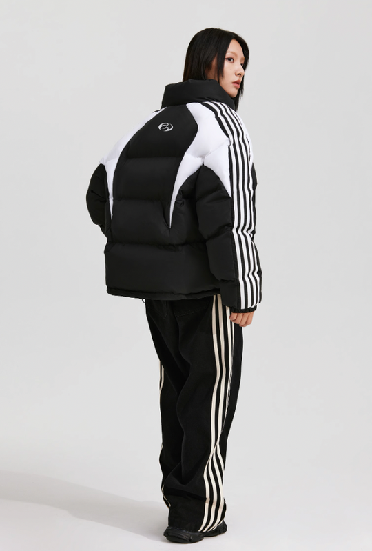 ANTIDOTE Contrast Color Stripe Down Jacket