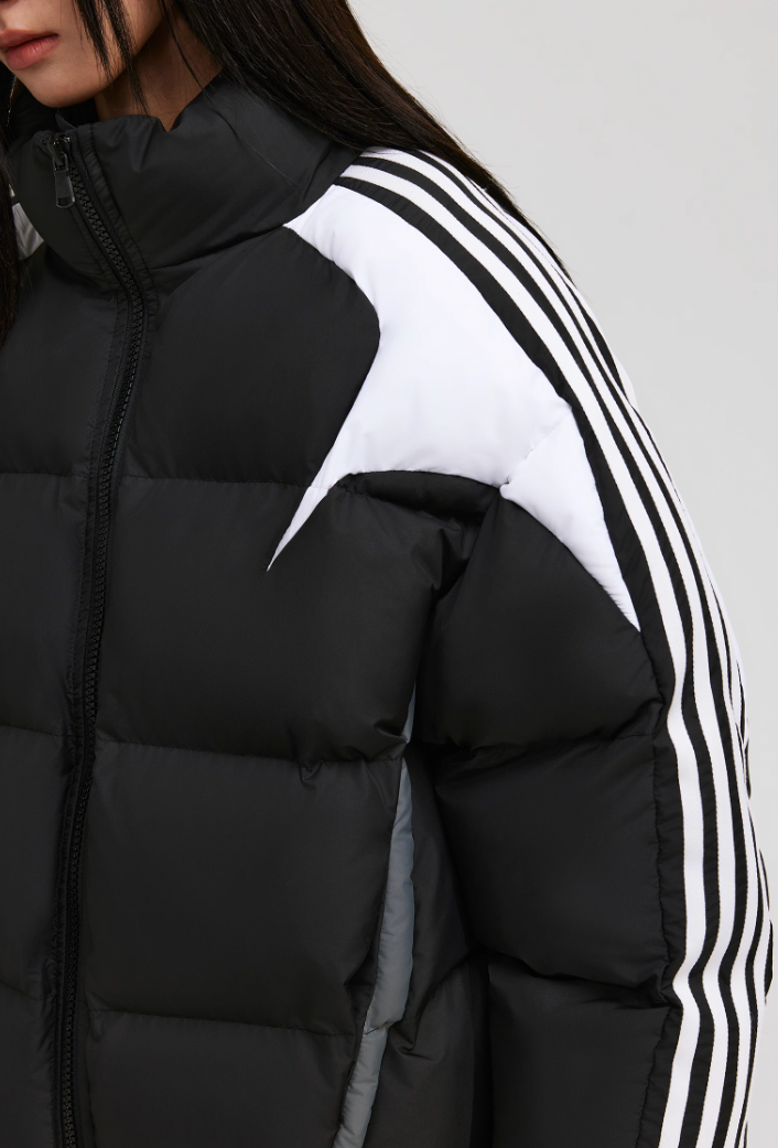 ANTIDOTE Contrast Color Stripe Down Jacket
