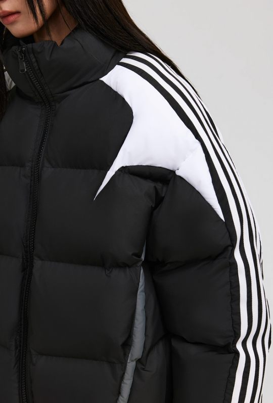 ANTIDOTE Contrast Color Stripe Down Jacket