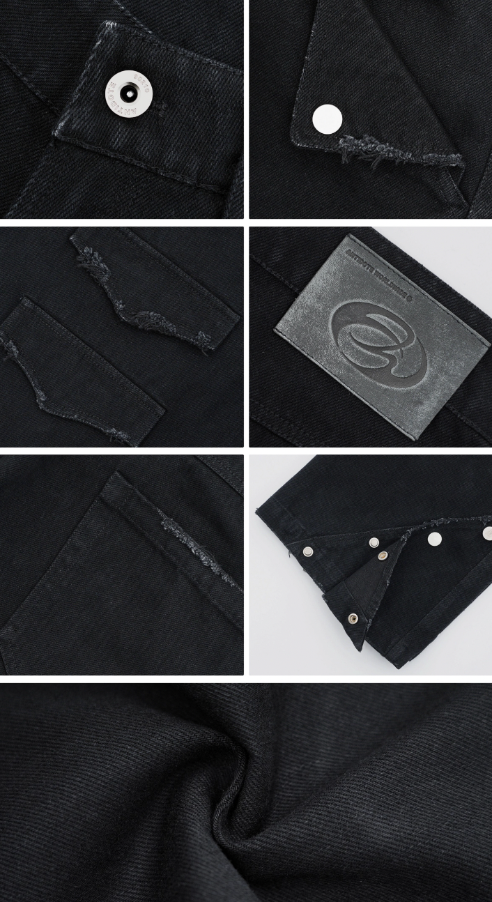 ANTIDOTE Structural Pocket Micro Flared Denim Jeans