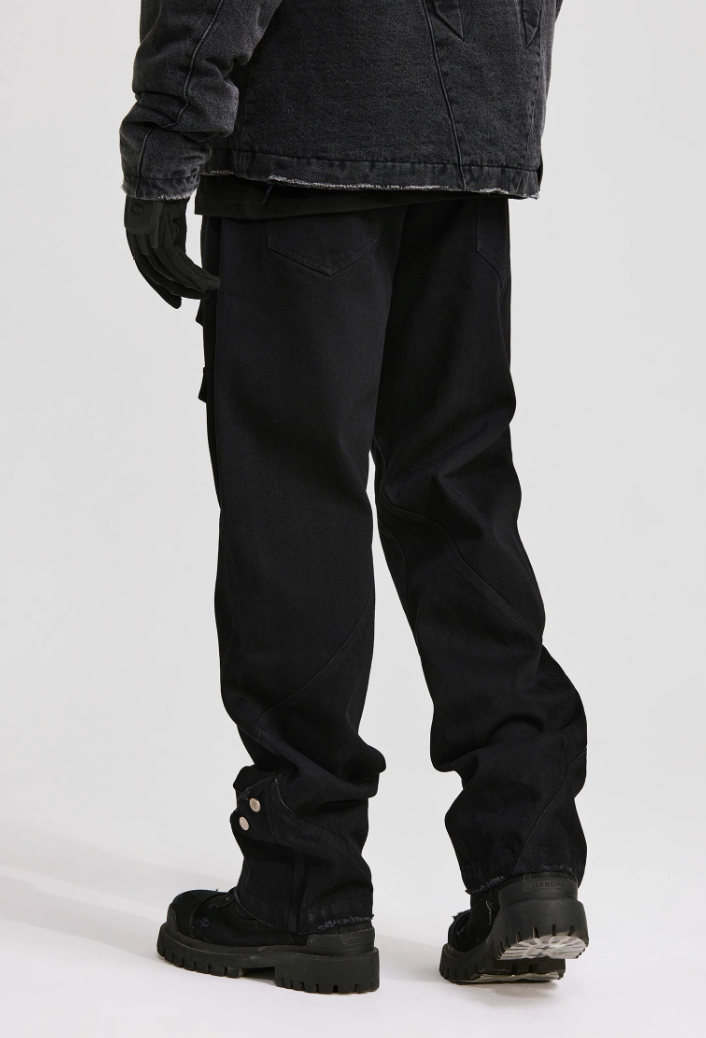 ANTIDOTE Structural Pocket Micro Flared Denim Jeans