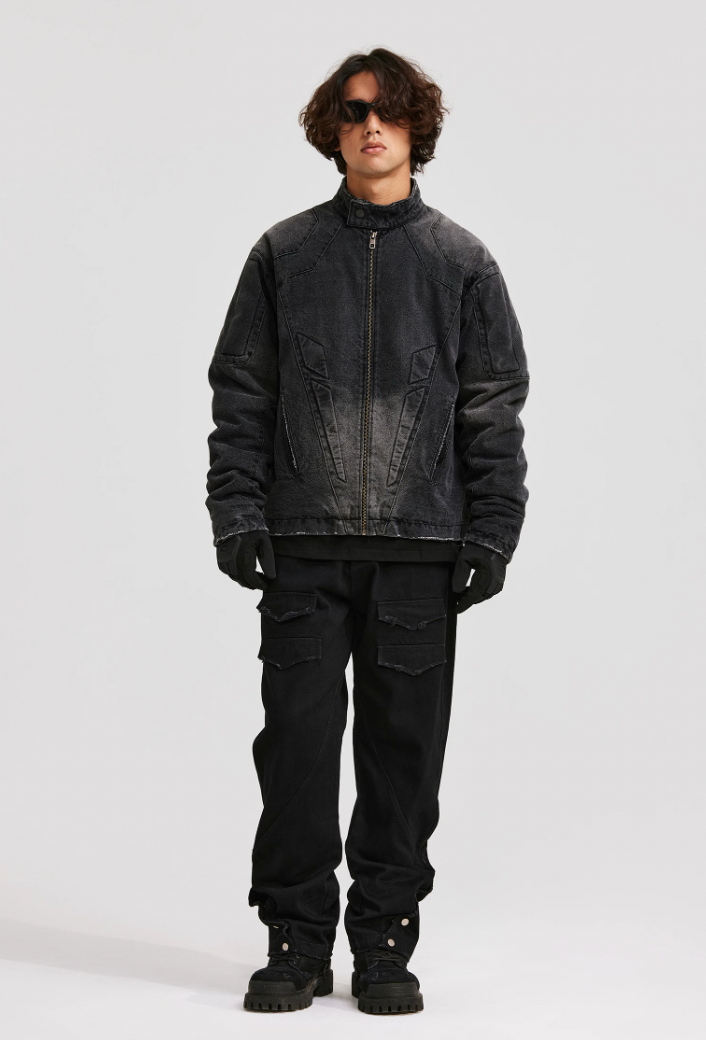 ANTIDOTE Structural Pocket Micro Flared Denim Jeans