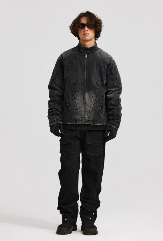 ANTIDOTE Structural Pocket Micro Flared Denim Jeans