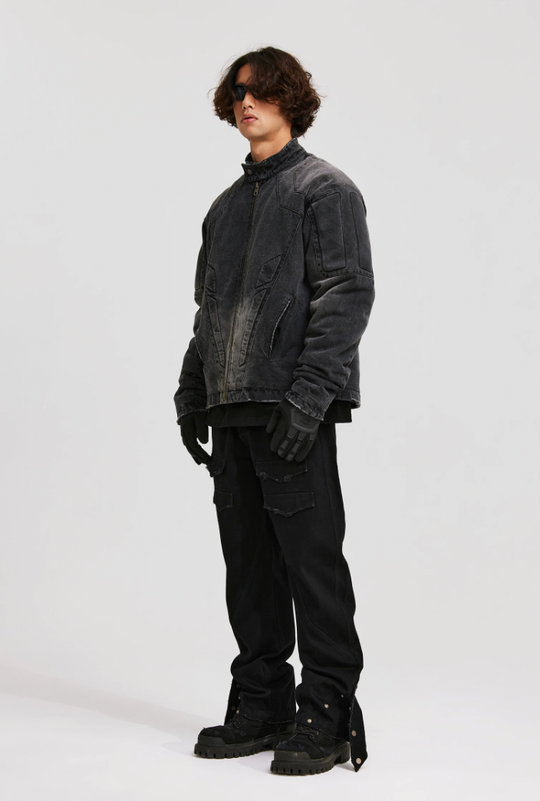 ANTIDOTE Structural Pocket Micro Flared Denim Jeans